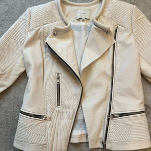 IRO white leather jacket. Good condition